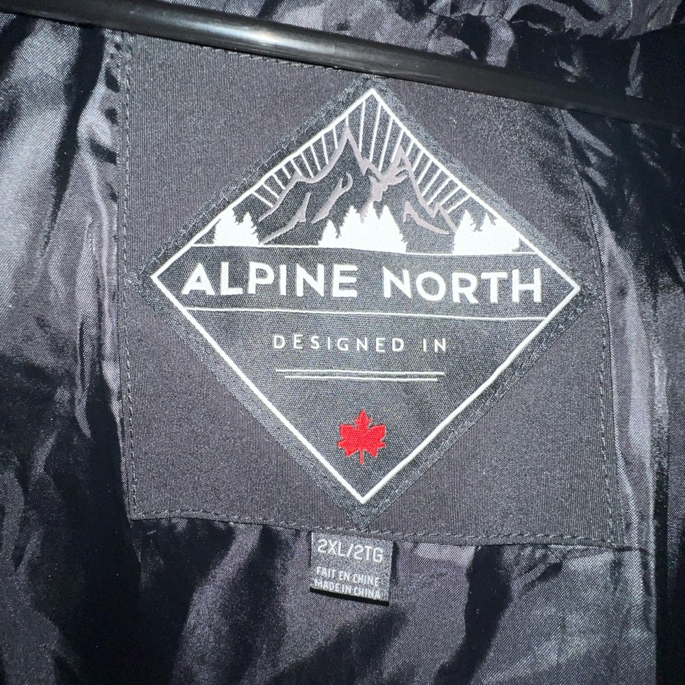 ALPINE NORTH Men’s Vegan Down Puffer Coat - Relaxed Fit - Size XXL - NWT - Picture 7 of 8